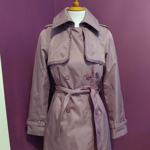 Jessica Simpson Purple trench coat Frill XS